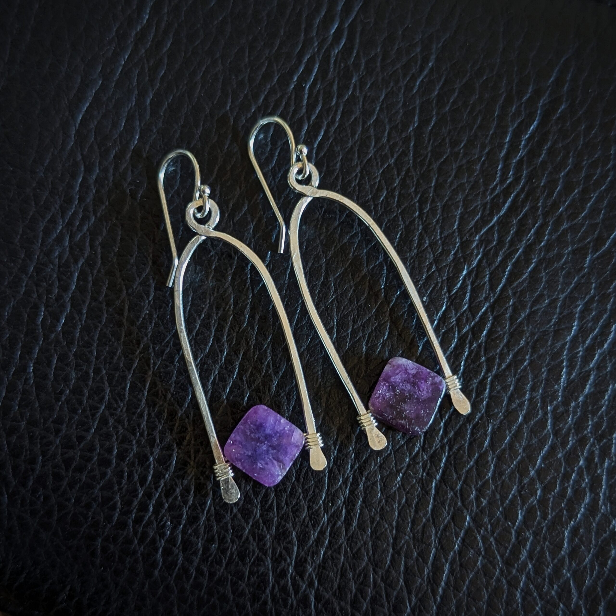 Lepidolite Silver Earring Workshop with Maxi Cif Designs