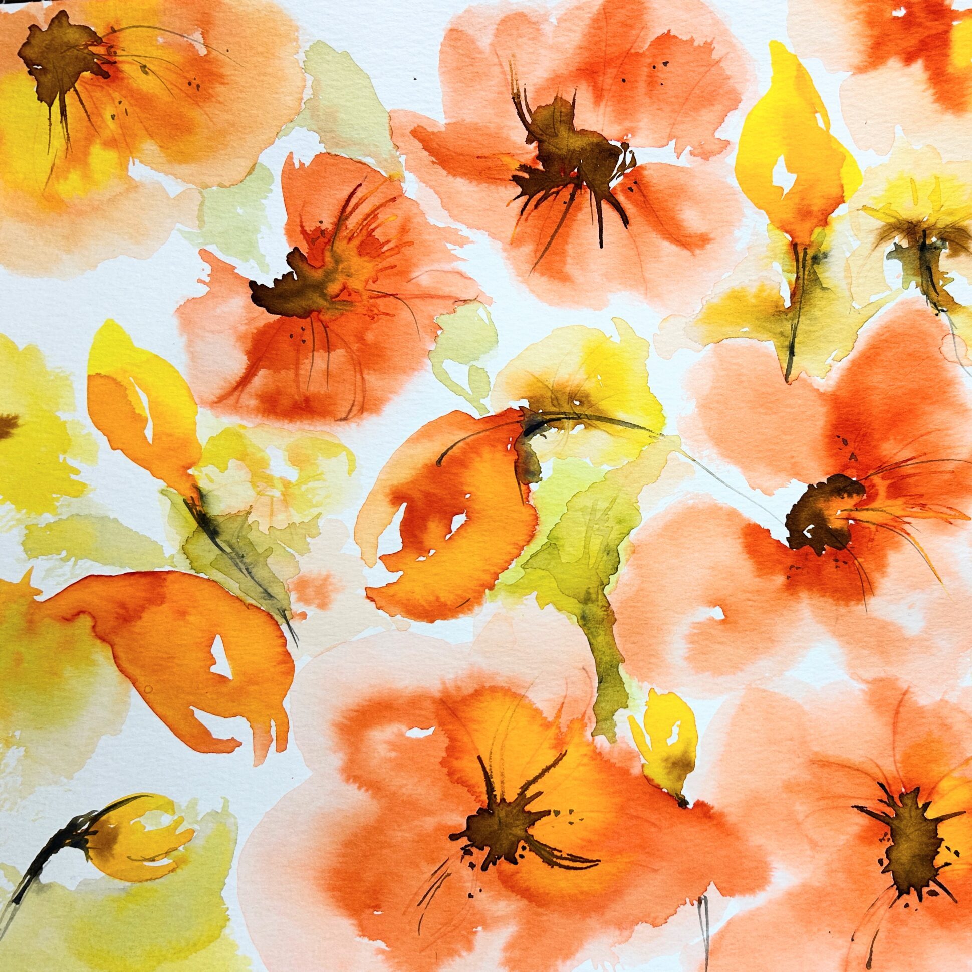 Watercolor with Kas Rohm: Mop Brush Technique and Project: $75 (includes materials)