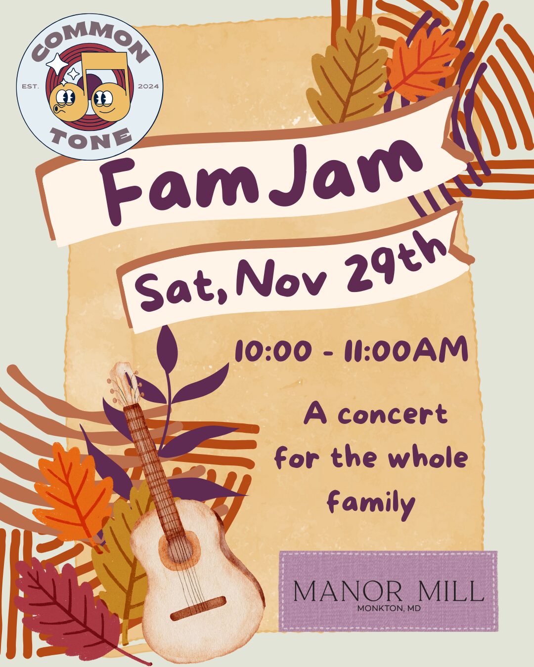 Fam Jam: A Concert for the Whole Family with Common Tone!
