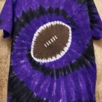 Make Your Own Tie Dye Football Tee with Boring Tie Dye
