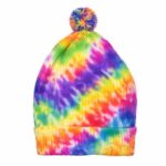 Make Your Own Tie Dye Pom Beanies with Boring Tie Dye