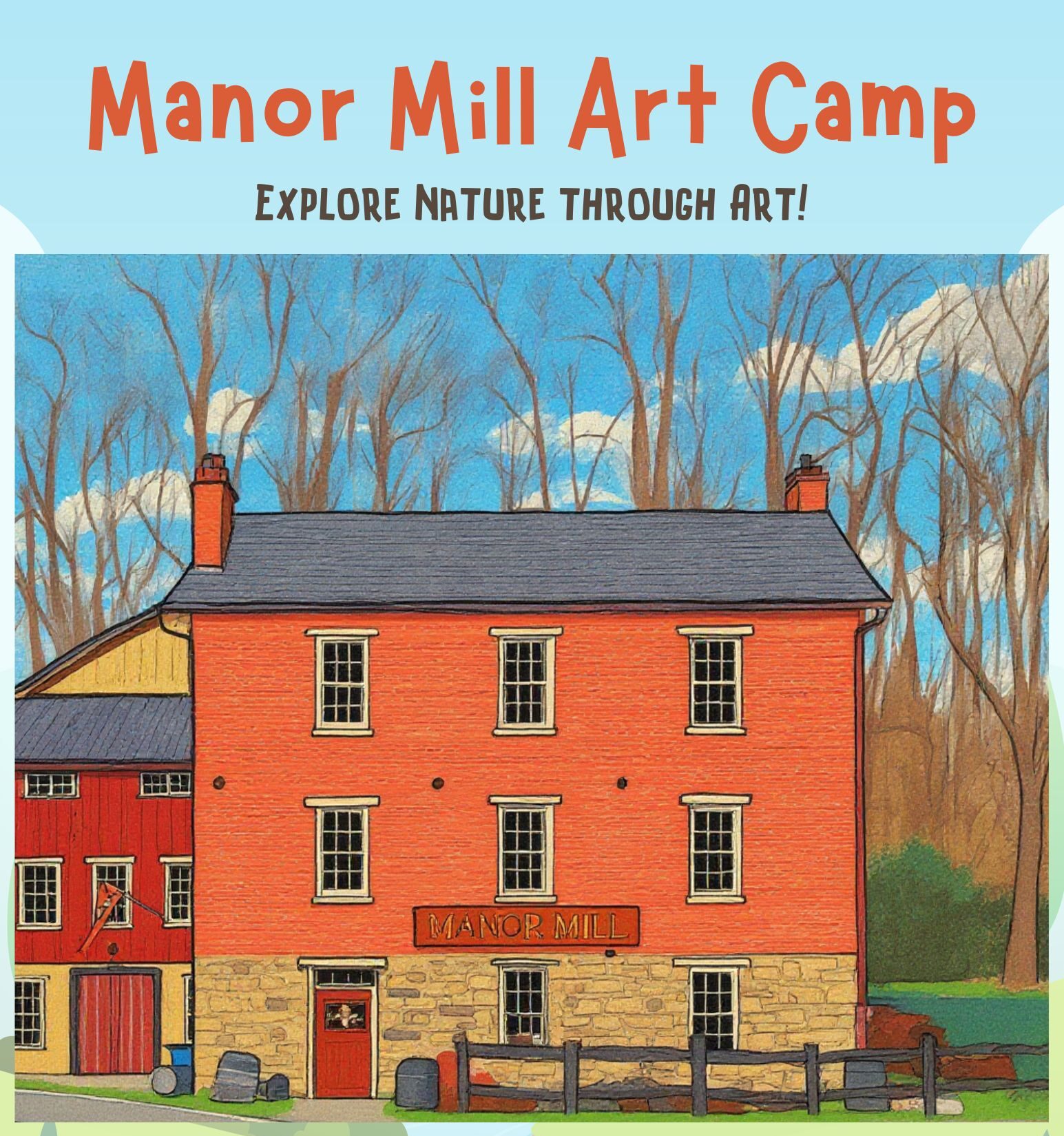 Manor Mill Art Camp with Cheryl Bubier: Ages 7-14 (July 6-July 10)