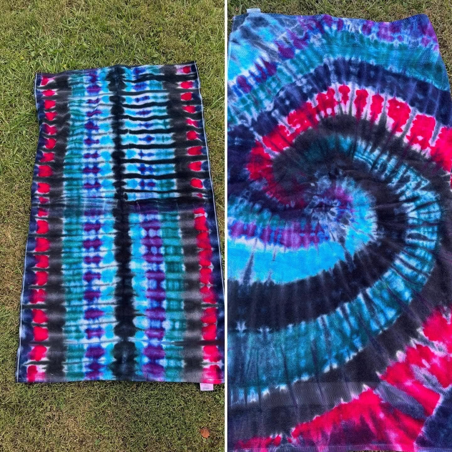 Make Your Own Tie Dye Beach Towel with Boring Tie Dye