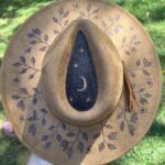 Woodburning with K.L. Kriss Studio: Western hat burning