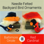 Needle Felting Oriole or Cardinal Birds with Loranimals