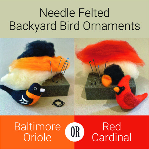Needle Felting Oriole or Cardinal Birds with Loranimals