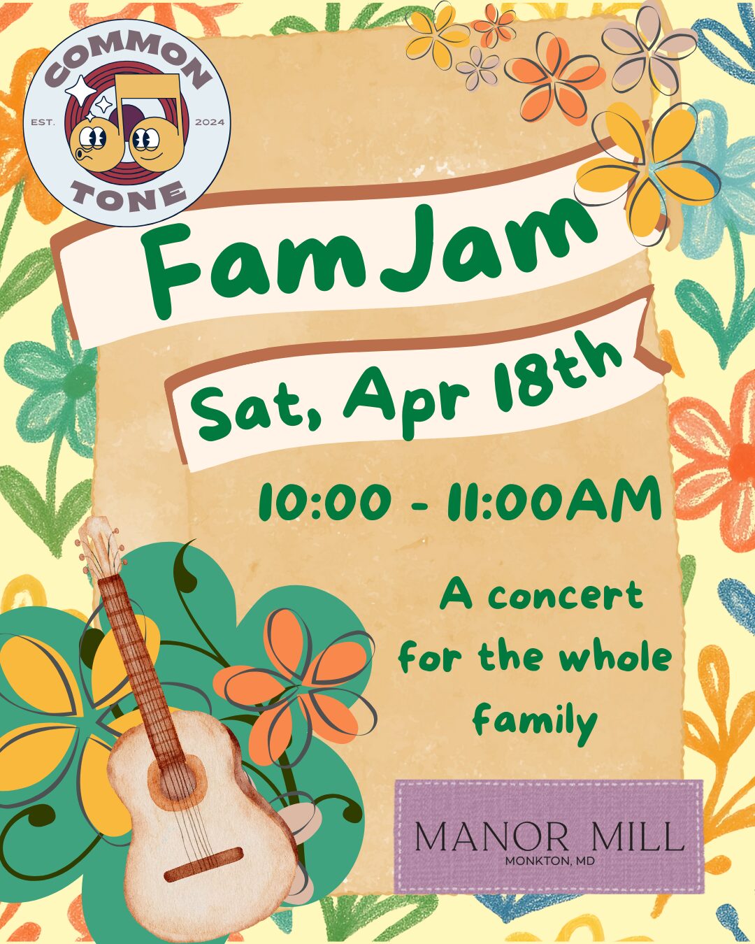 Fam Jam: A Concert for the Whole Family with Common Tone!
