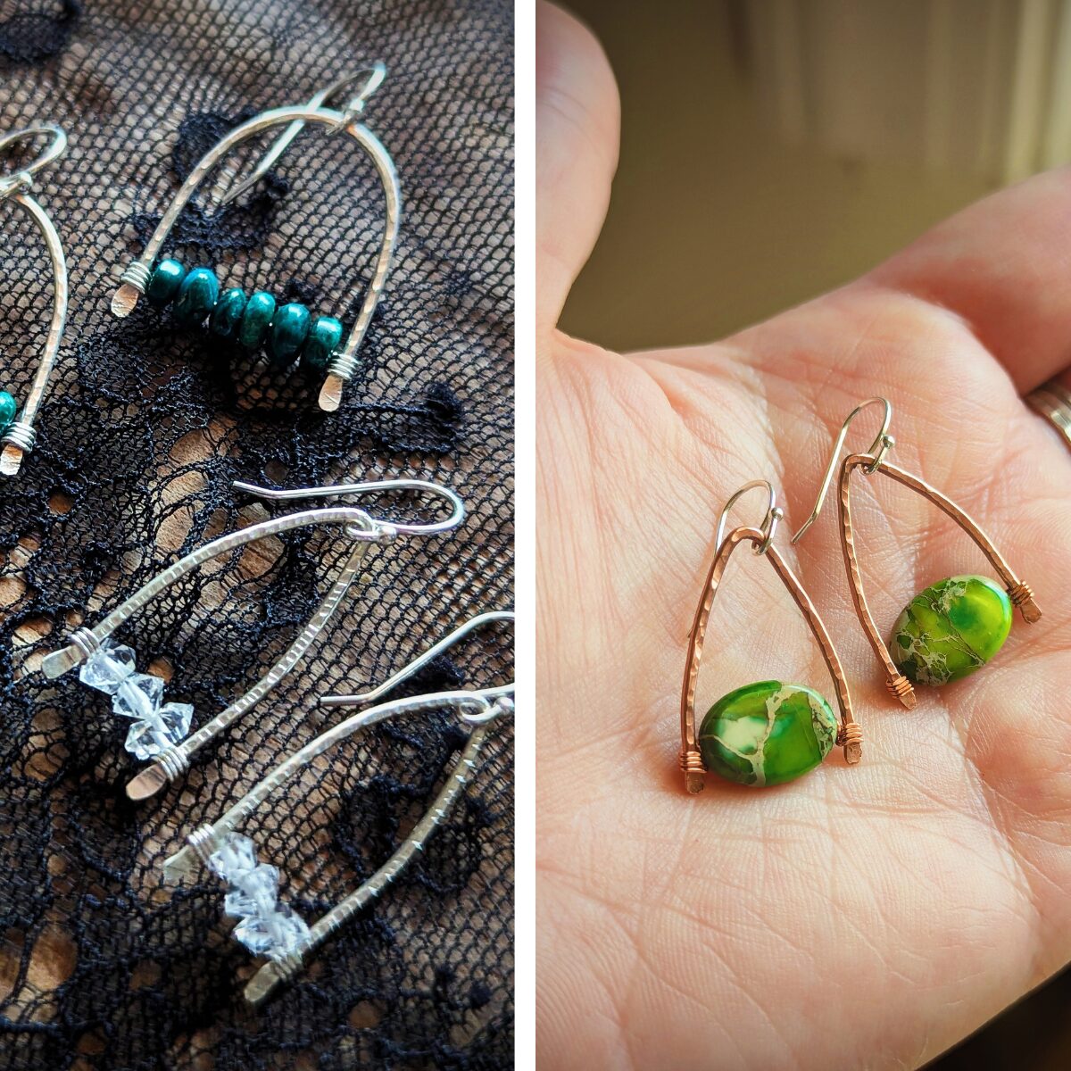 Hammer Texture Earring Workshop with Maxi Cif Designs