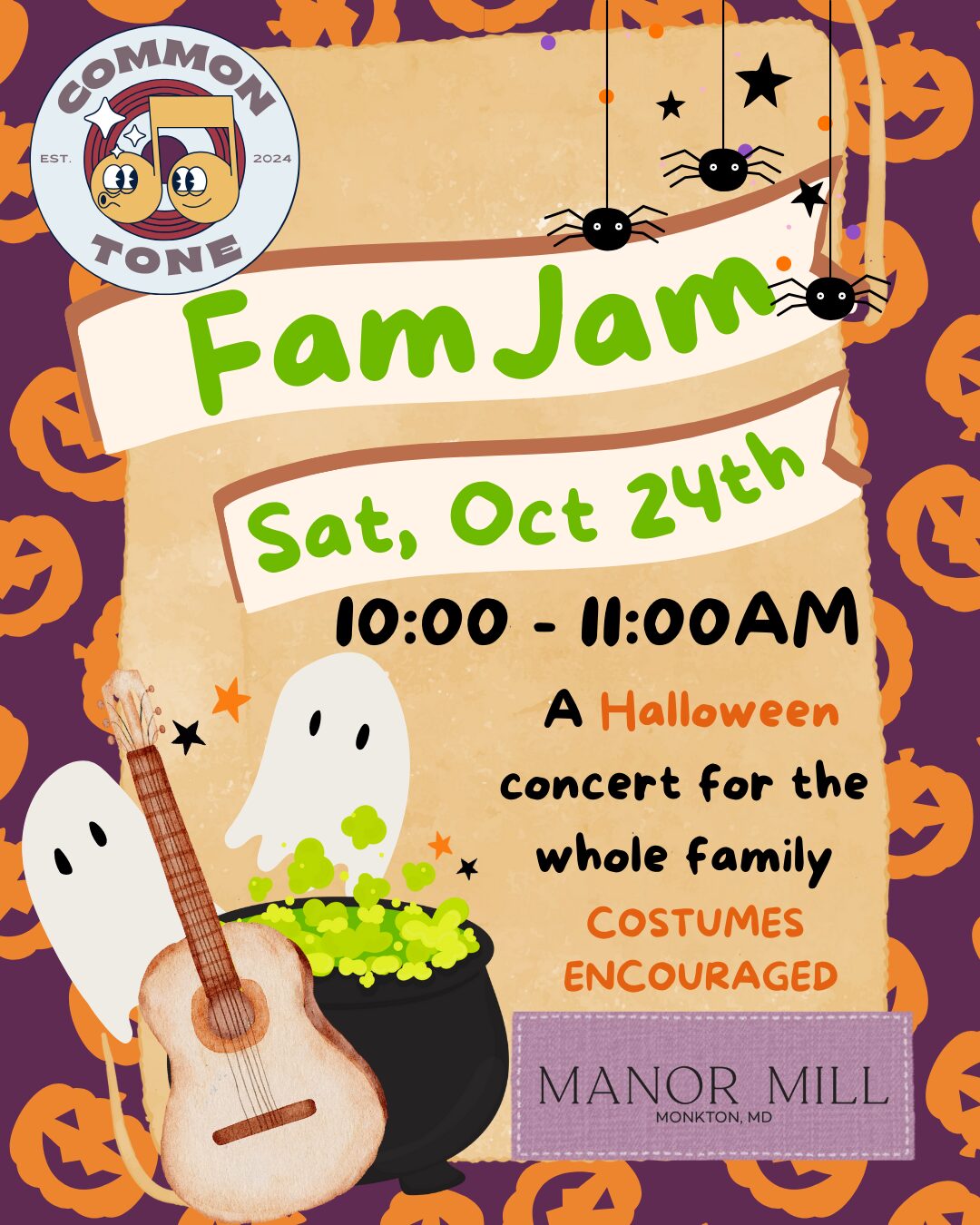 Halloween Fam Jam: A Concert for the Whole Family with Common Tone!