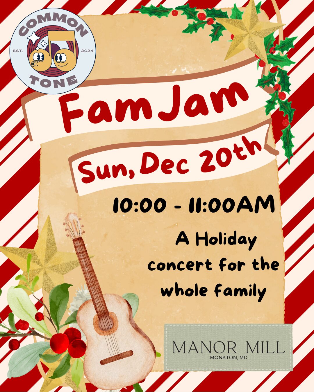 Holiday Fam Jam: A Concert for the Whole Family with Common Tone!