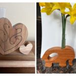 Wooden Bud Vases with Tavi Harwood